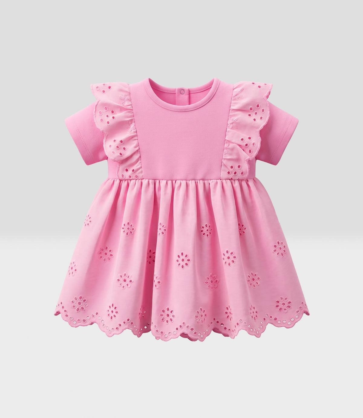 Conjunto recién nacida con flores 0 meses / Rosado