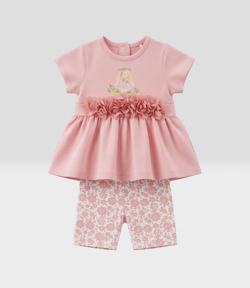 Conjunto recién nacida biker 0 meses / Rosado