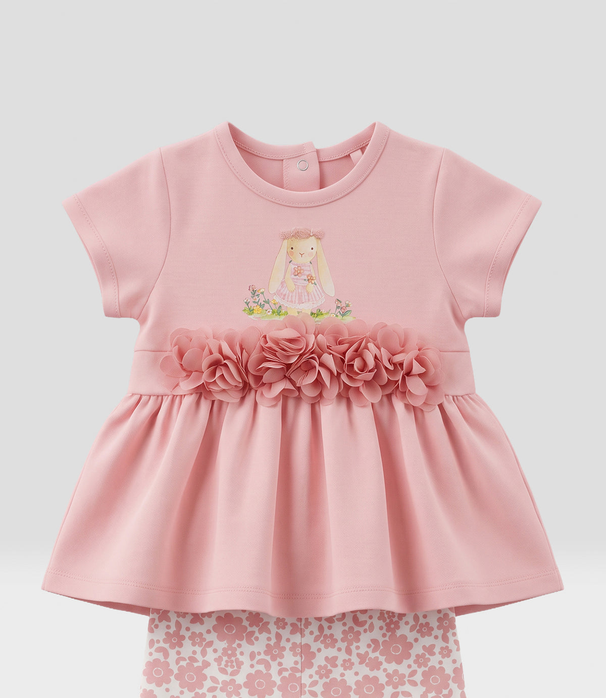 Conjunto recién nacida biker 0 meses / Rosado