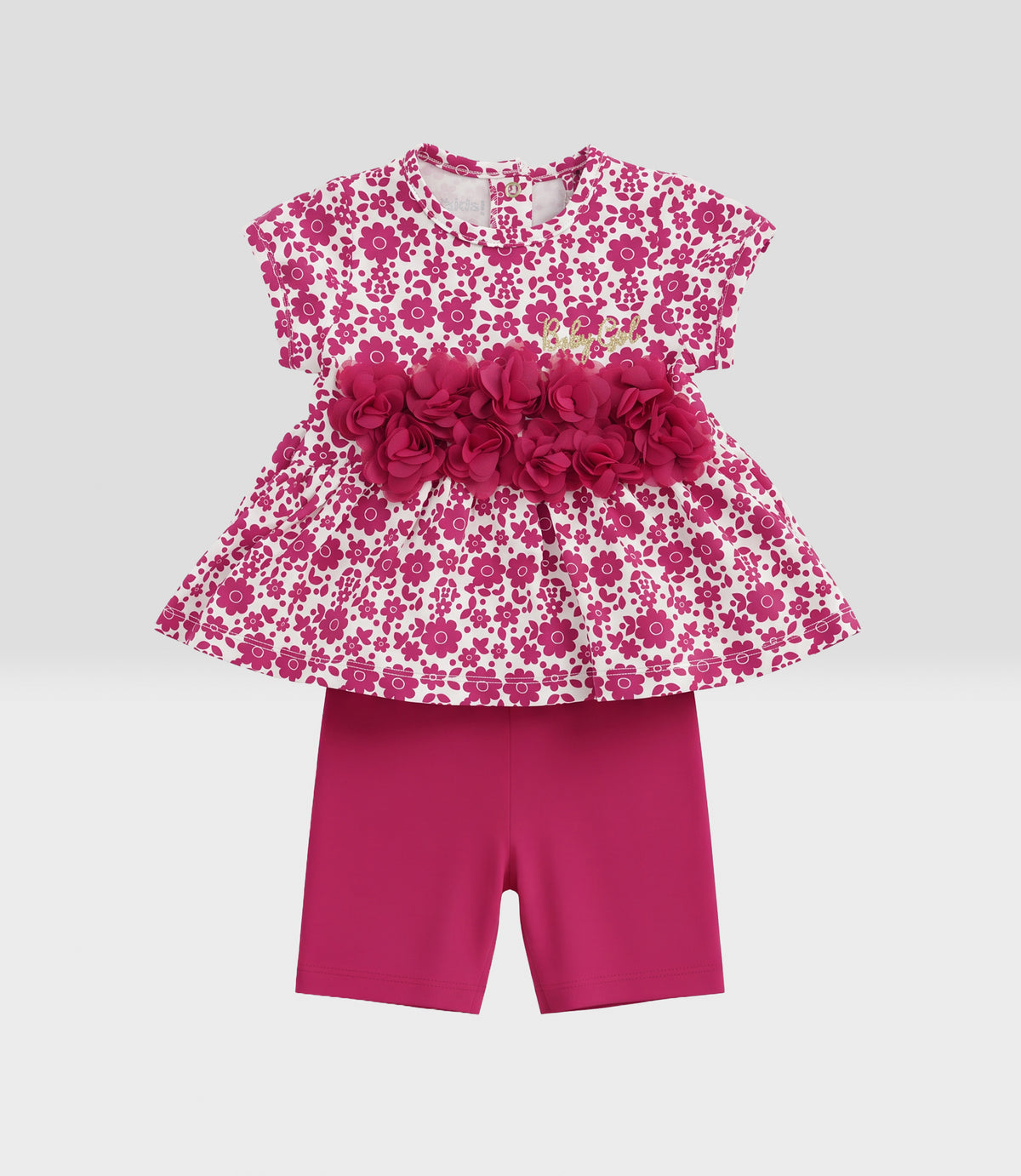 Conjunto recién nacida biker 0 meses / Fucsia