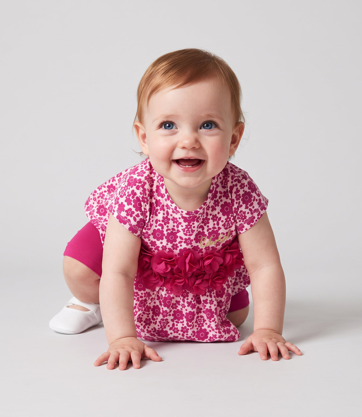 Conjunto recién nacida biker 0 meses / Fucsia