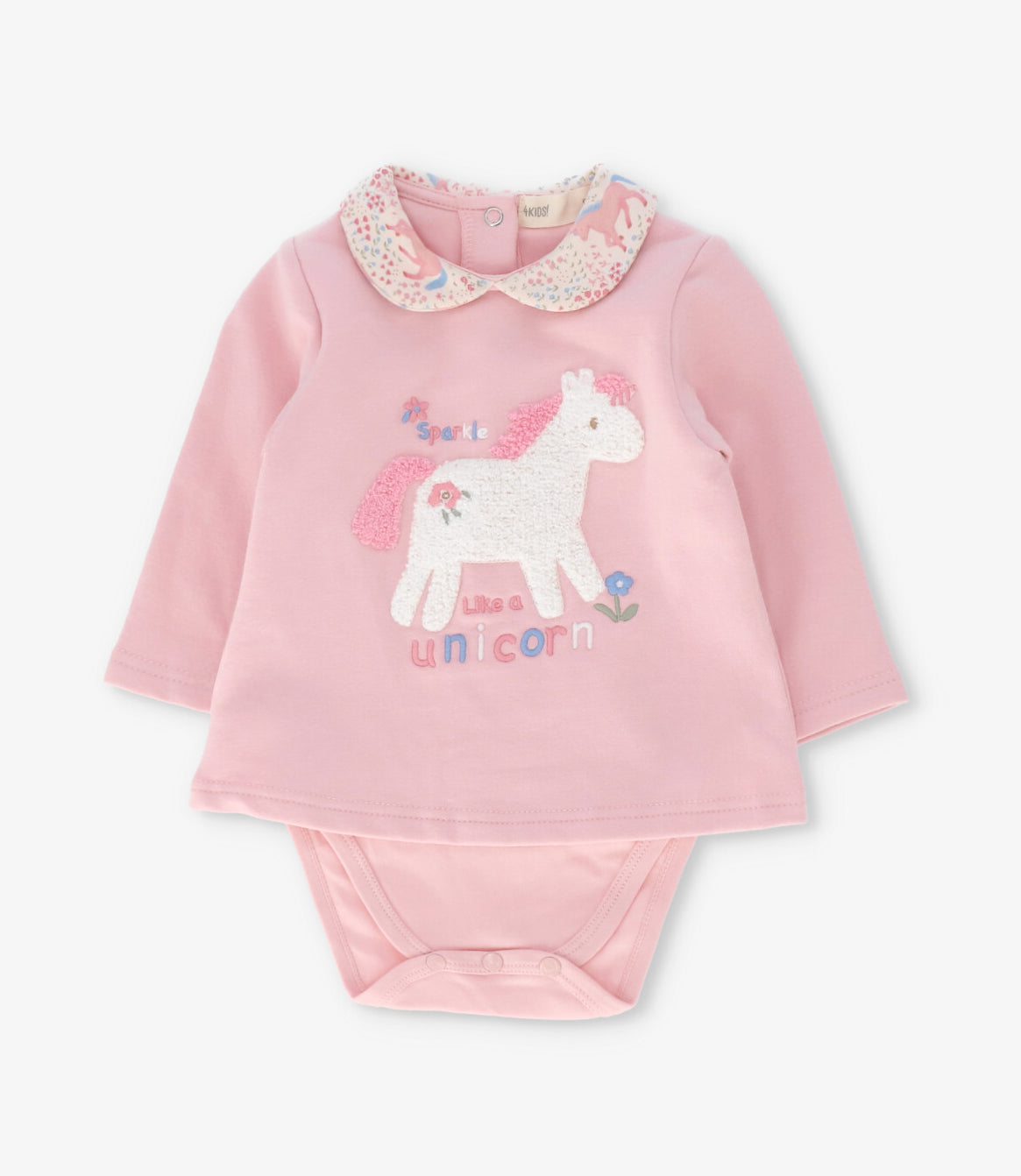 Conjunto recién nacida con unicornio 0 meses / Rosado
