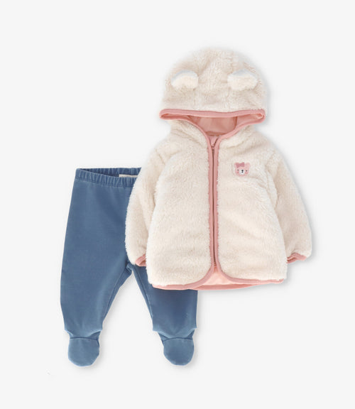 Conjunto recién nacida sherpa 0 meses / Beige