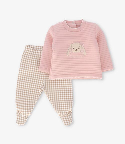 Conjunto recién nacida bunny 0 meses / Rosado