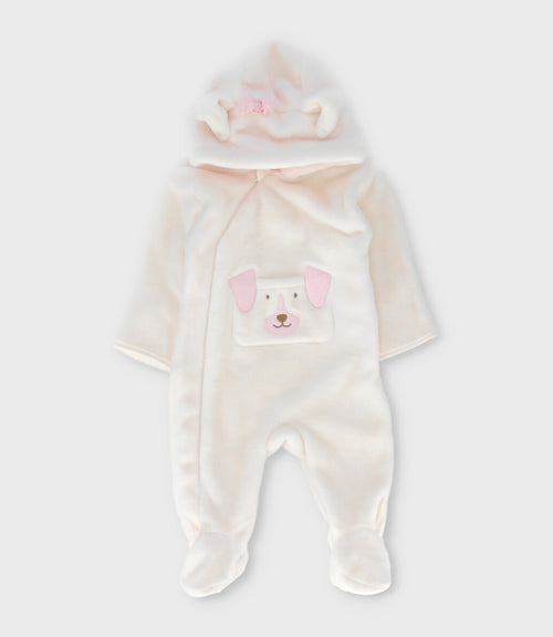 Saquito recién nacida con perrito 0 meses / Blanco