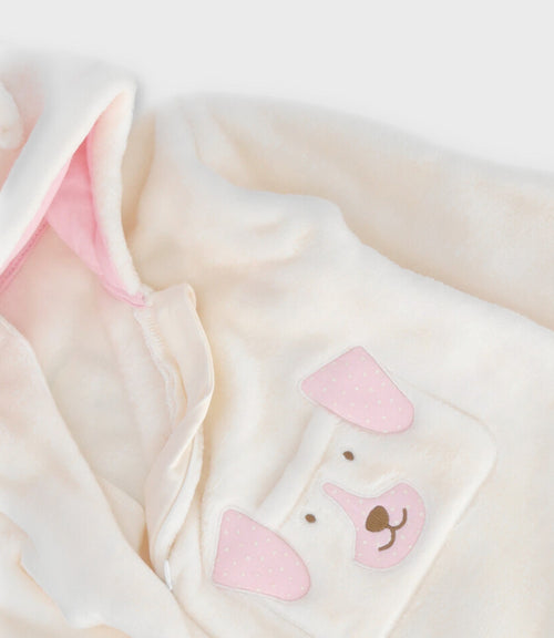 Saquito recién nacida con perrito 0 meses / Blanco