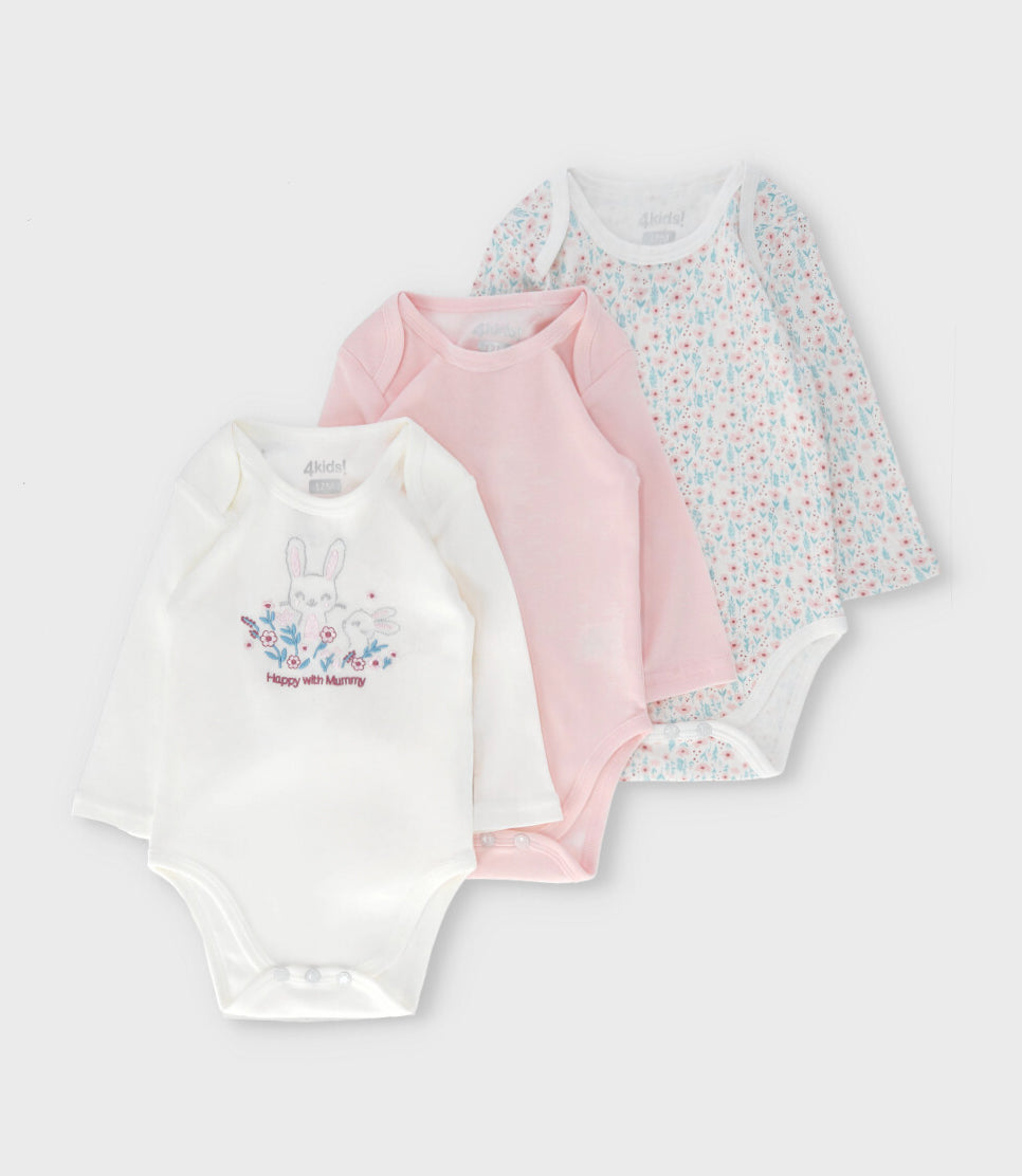 Pack body recién nacida 3 unidades 0 meses / Varios