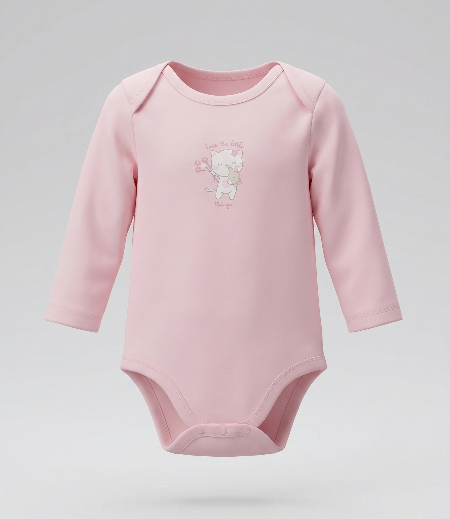 Pack body recién nacida 3 unidades 0 meses / Rosado