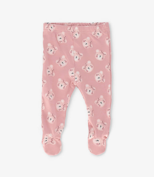 Calza recién nacida 3 unidades 0 meses / Rosado