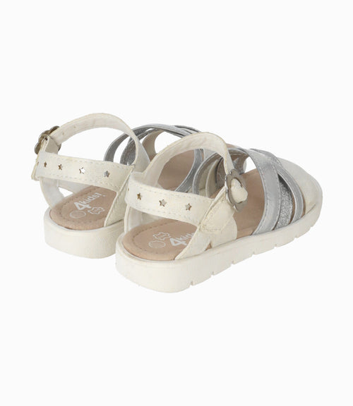 Sandalia niña cruzada