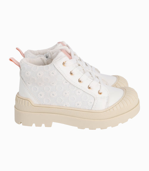 Zapatilla Niña Caña Alta Blanco 27 / Blanco