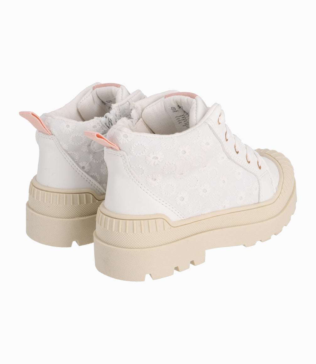 Zapatilla Niña Caña Alta Blanco 27 / Blanco