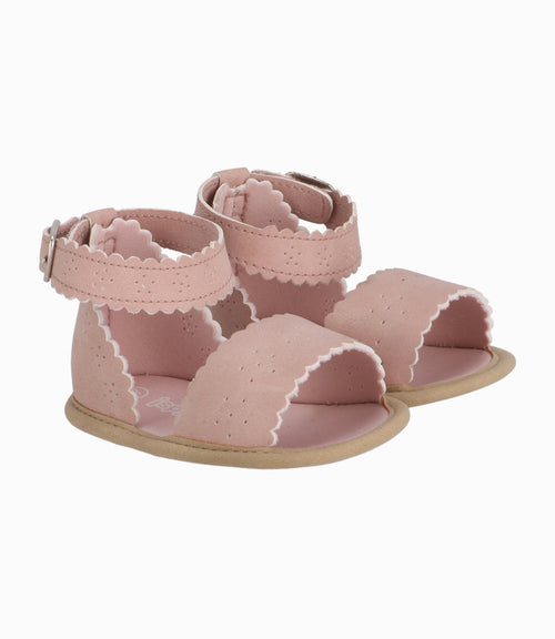 Sandalia Recién Nacida Con Diseño Rosado 15 / Rosado