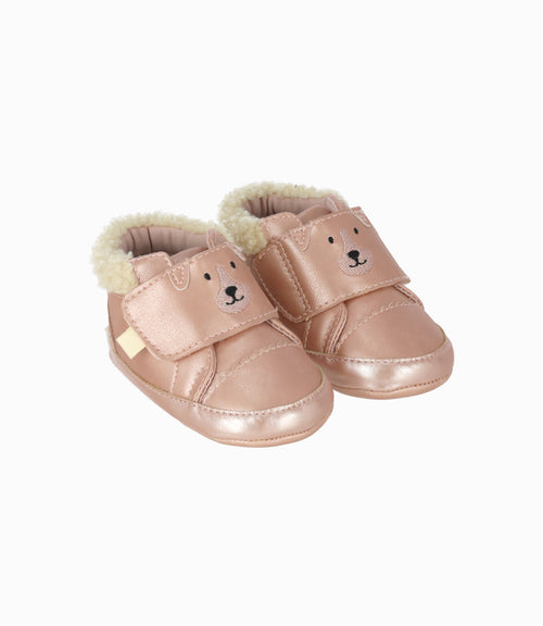 Botín recién nacida con perrito 15 / Rosado