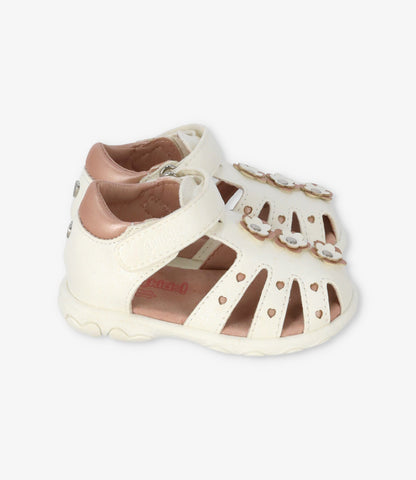 Sandalia bebé niña con flores