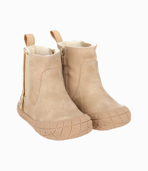 Botín bebé niña con flores 19 / Beige