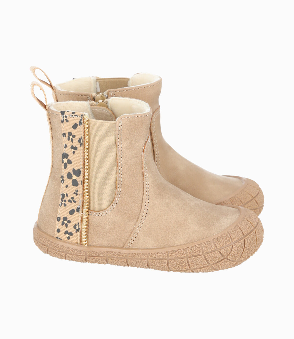 Botín bebé niña con flores 19 / Beige