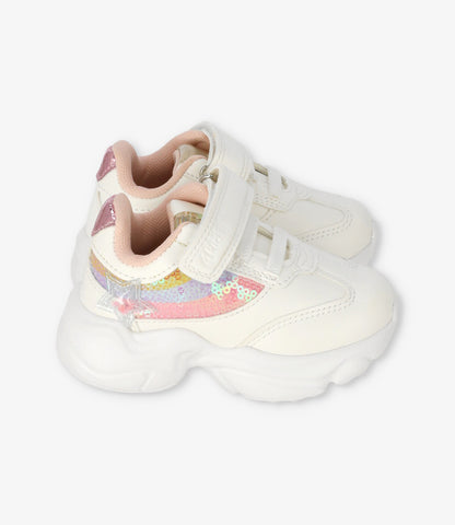 Zapatilla bebé niña arcoíris