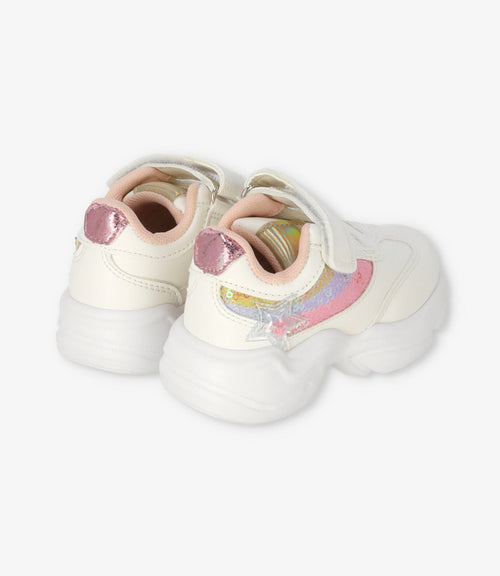 Zapatilla bebé niña arcoíris