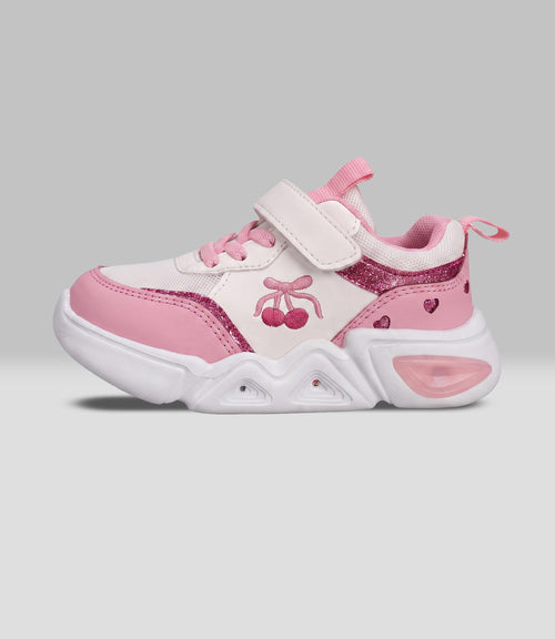 Zapatilla bebé niña con luces 19 / Rosado