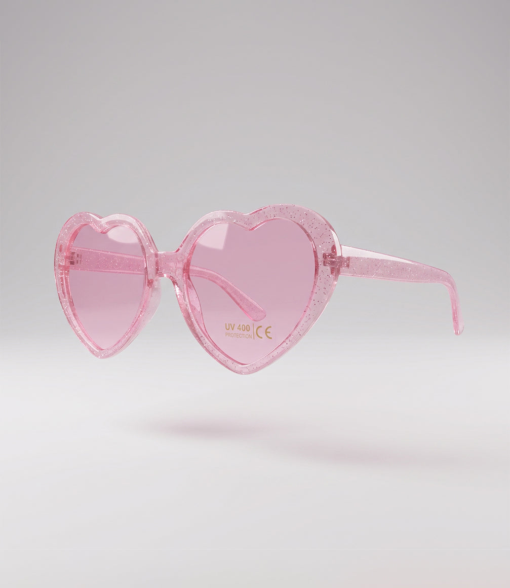 Lente niña de corazón Talla única / Rosado