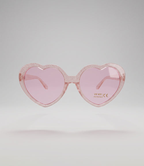 Lente niña de corazón Talla única / Rosado