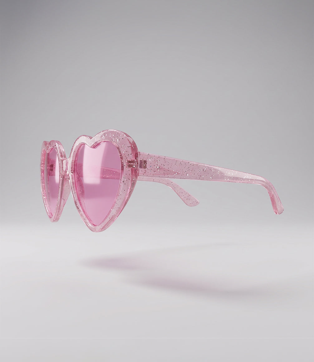 Lente niña de corazón Talla única / Rosado