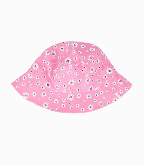 Gorro niña bucket de flores Talla única / Rosado