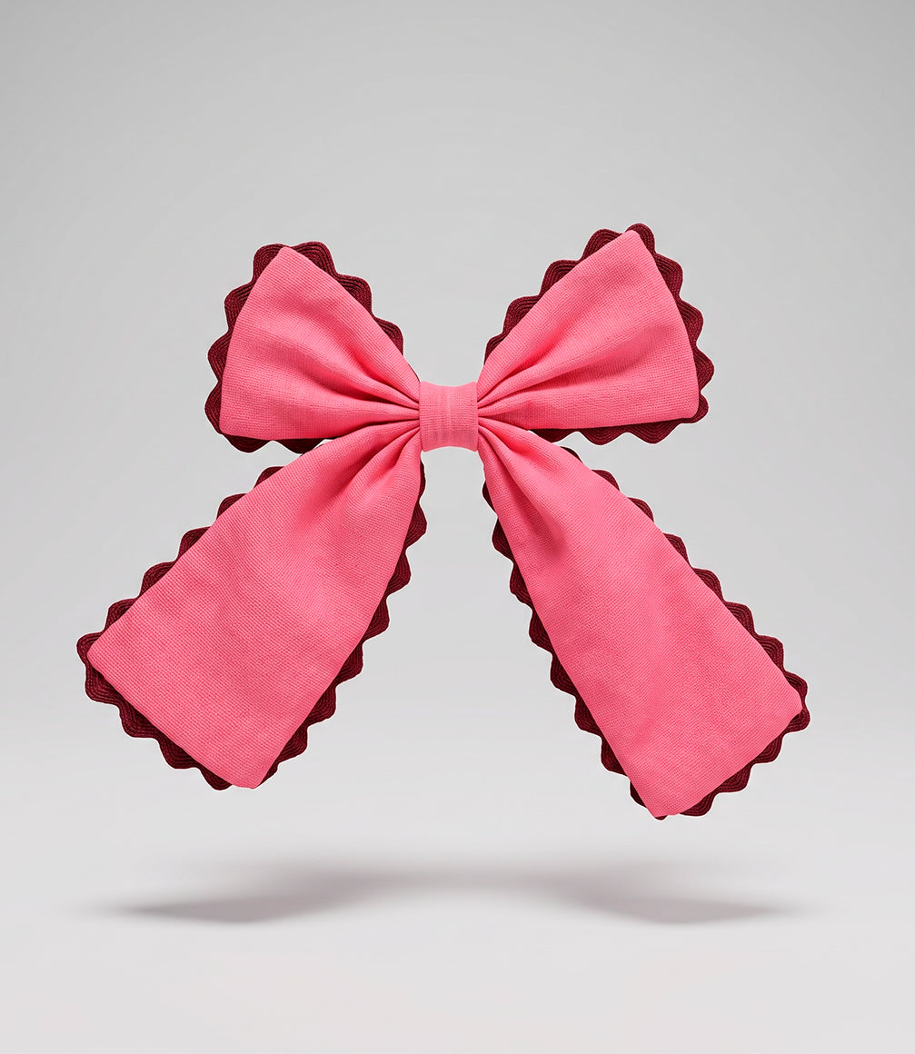 Pinche niña con lazo Talla única / Rosado