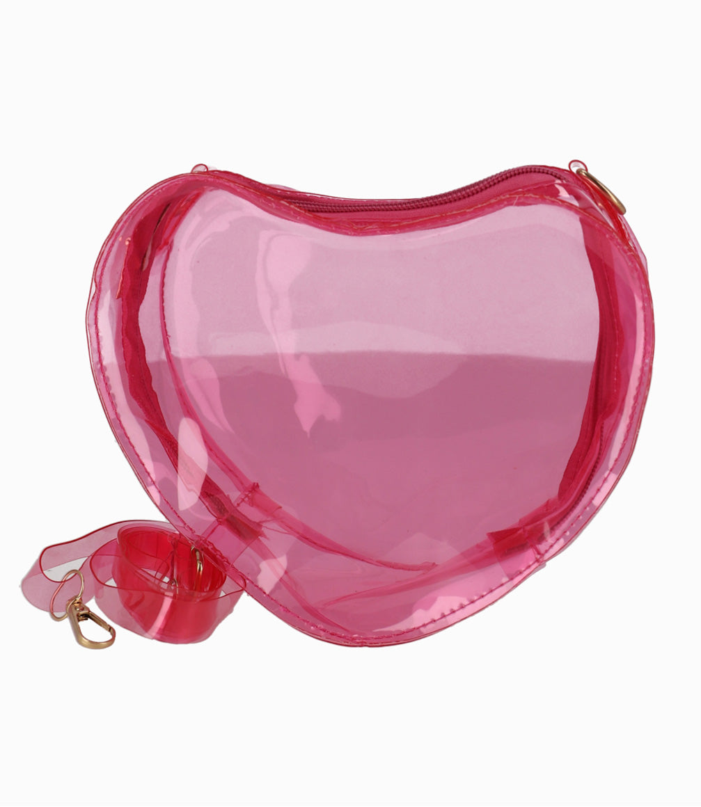 Cartera Niña Corazón Talla Única / Palo Rosa