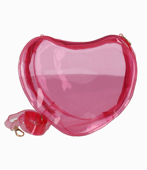 Cartera Niña Corazón Talla Única / Palo Rosa