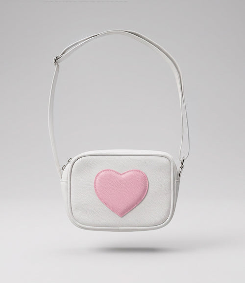 Cartera niña con corazón Talla única / Crudo