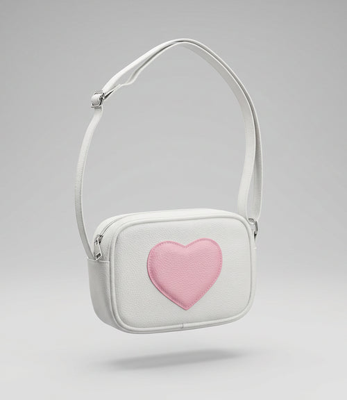 Cartera niña con corazón Talla única / Crudo