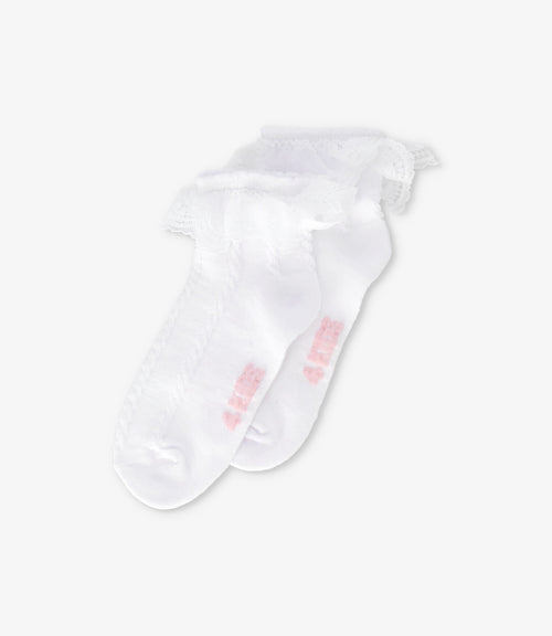 Calcetín niña con vuelos