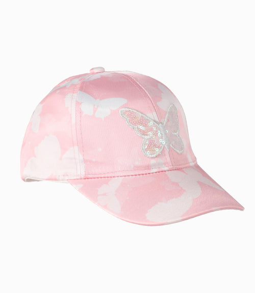 Jockey Niña Mariposas Talla Única / Palo Rosa