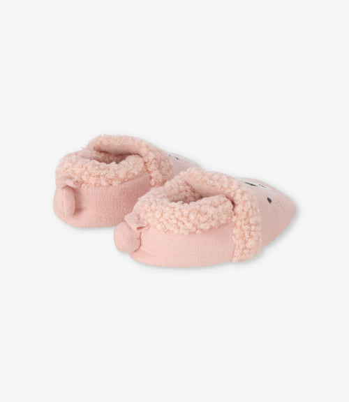 Pantuflas recién nacida con osito