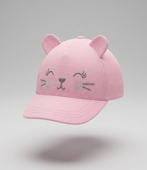 Gorro recién nacida jockey 0-6 meses / Rosado