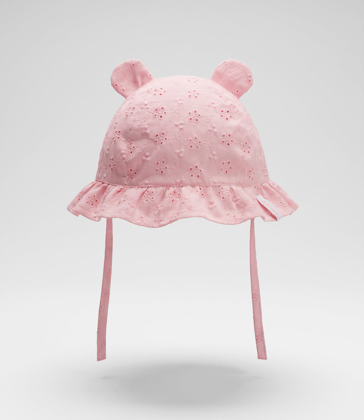 Gorro recién nacida con orejas 0-6 meses / Rosado