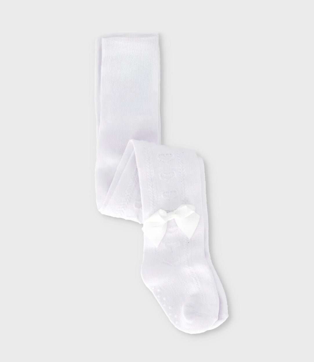 Panty recién nacida con corazones 0-6 meses / Blanco