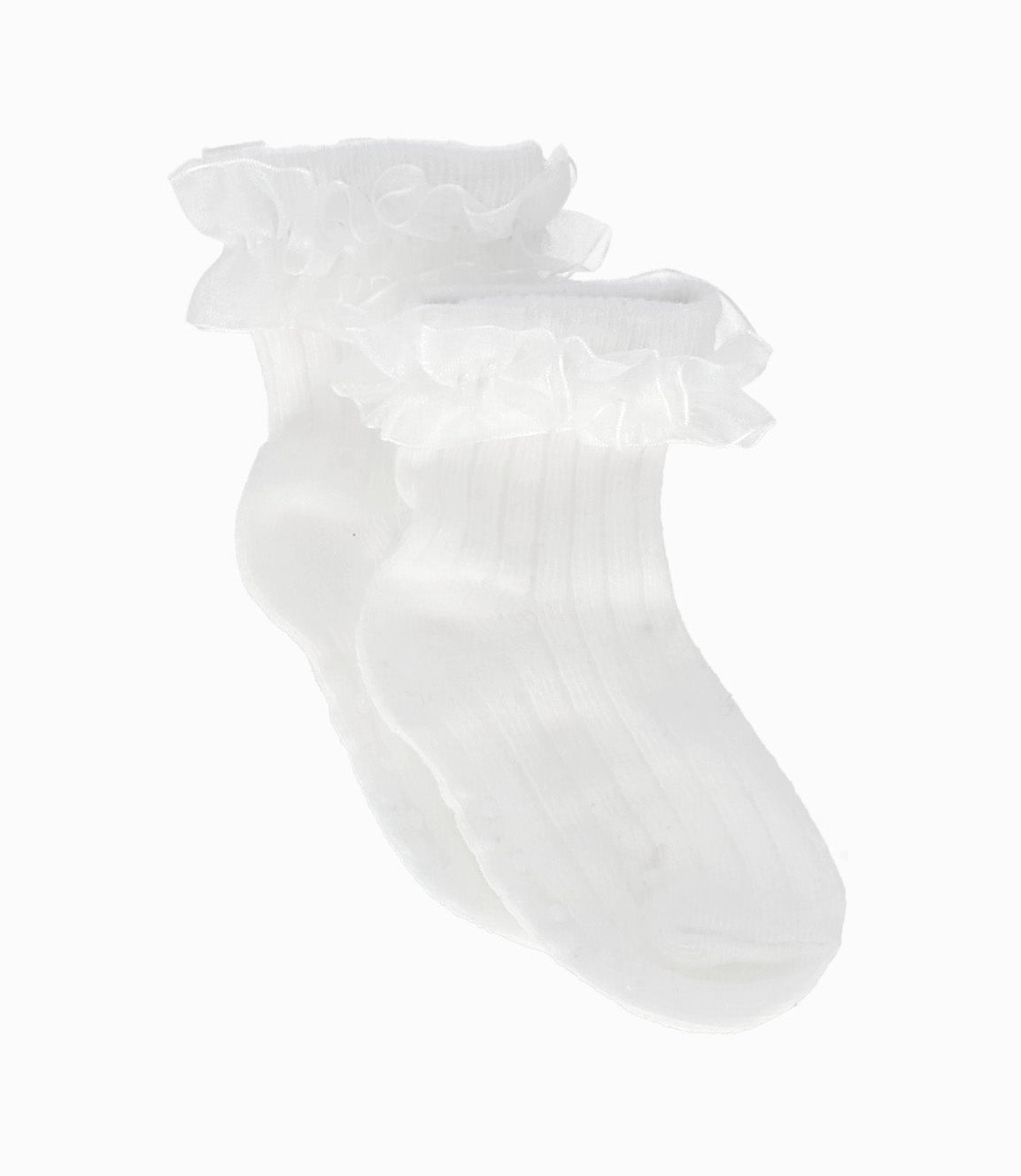 Calcetín recién nacida con vuelos 0-6 meses / Blanco