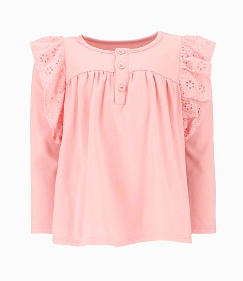 Polera niña con vuelos 2 años / Coral