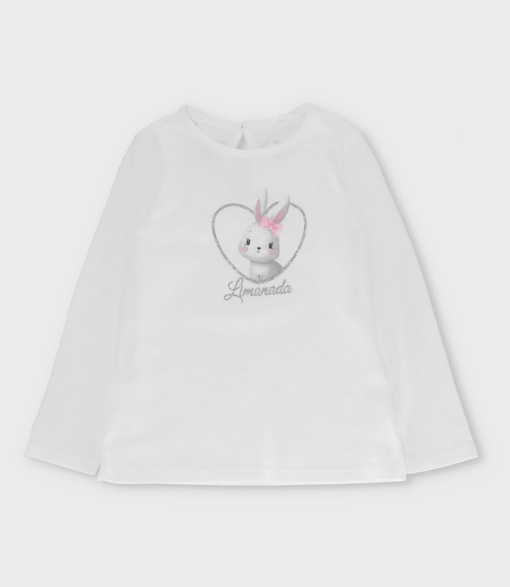 Polera niña básica 2 años / Blanco