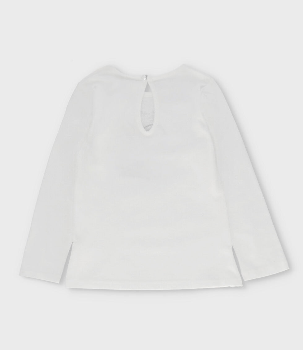 Polera niña básica 2 años / Blanco