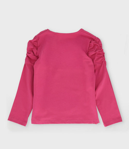 Polera niña con conejo 2 años / Burdeo