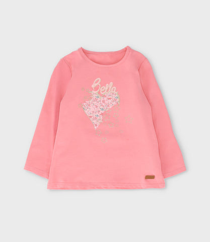 Polera niña con estampado