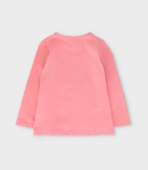 Polera niña con estampado 2 años / Coral