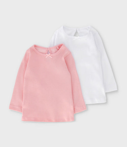 Polera niña básica 2 unidades