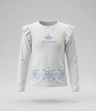 Polera niña acanalada con bordado