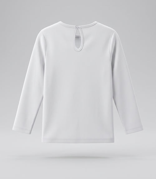 Polera niña básica 2 años / Blanco