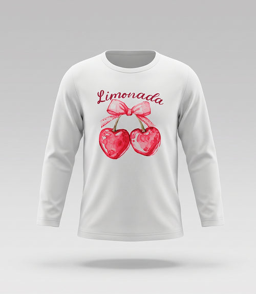 Polera niña con cherry 2 años / Crudo